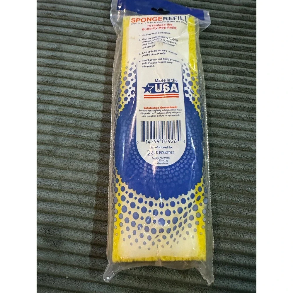 SPONGEReFILL Absorbent Cellulose Sponge Mop Refill Butterfly‎ Mop